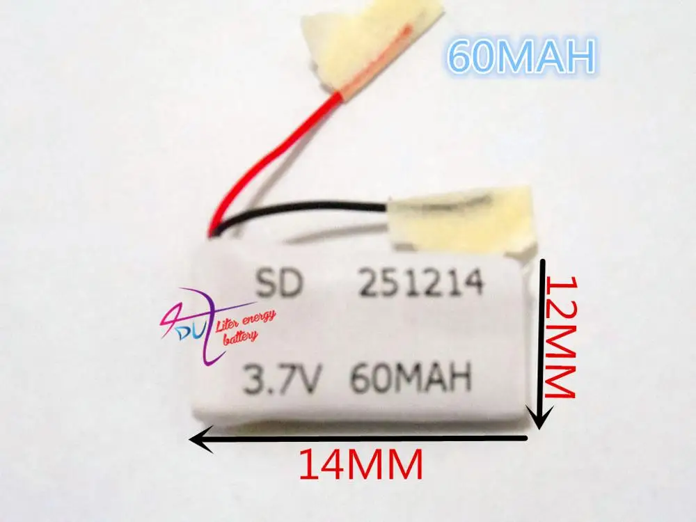 best battery brand Size 251214 3.7V 60mah Lithium polymer Battery with Protection Board For Bluetooth Digital Products Free Shi
best battery brand Size 251214 3.7V 60mah Lithium polymer Battery with Protection Board For Bluetooth Digital Products Free Shi
