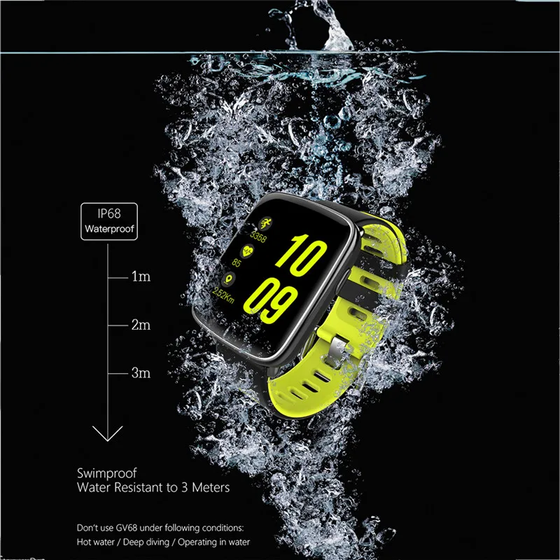 New GV68 Smart Watch IP68 waterproof MTK2502 Bluetooth 4.0 SmartWatch Wearable device With Heart Rate monitor for iPhone Android
New GV68 Smart Watch IP68 waterproof MTK2502 Bluetooth 4.0 SmartWatch Wearable device With Heart Rate monitor for iPhone Android