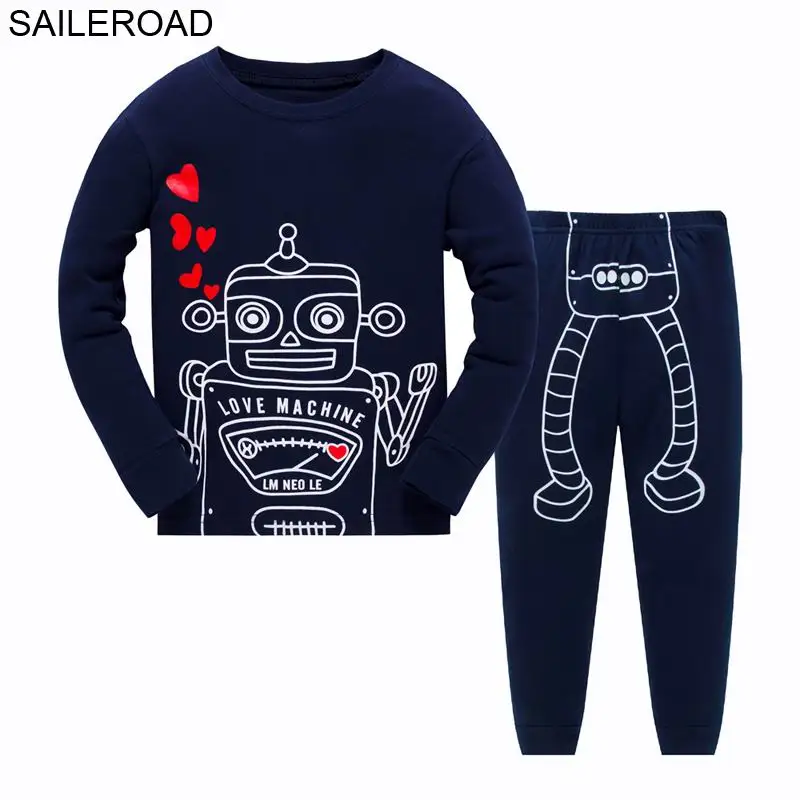 SAILEROAD Robot Print Baby Kids Pajamas Sets Children Boys Nightgown Fall Clothing Winter Autumn Wear Sleepwear Kids Suit
SAILEROAD Robot Print Baby Kids Pajamas Sets Children Boys Nightgown Fall Clothing Winter Autumn Wear Sleepwear Kids Suit