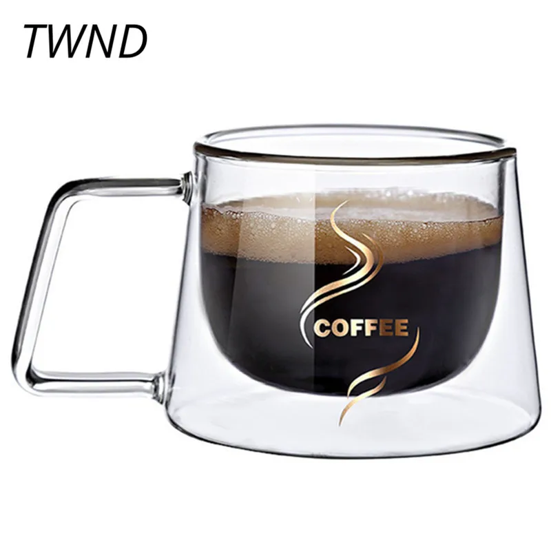 200ML Double wall glass coffee mugs creative water tea cup drinkware with gift box
200ML Double wall glass coffee mugs creative water tea cup drinkware with gift box