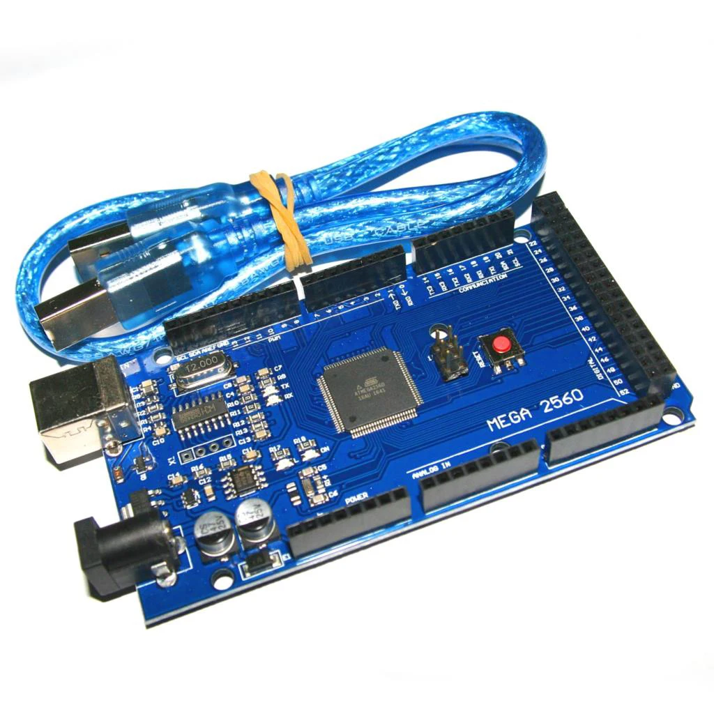 

MEGA2560 Mega 2560 R3 REV3 ATmega2560-16AU CH340G Board ON USB Cable compatible for arduino USB line