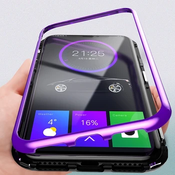KANENG Metal Aluminum+Toughened Glass Back Cover For iPhone XS 5.8" Magnetic Frame Shockproof Phone Case For iPhone X Bumper
KANENG Metal Aluminum+Toughened Glass Back Cover For iPhone XS 5.8" Magnetic Frame Shockproof Phone Case For iPhone X Bumper