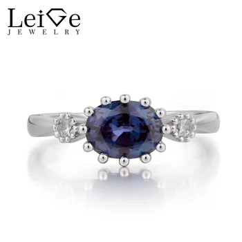 Leige Jewelry Engagement Ring Alexandrite Ring June Birthstone Oval Cut Color Changing Gems Solid 925 Sterling Silver Ring Gifts
Leige Jewelry Engagement Ring Alexandrite Ring June Birthstone Oval Cut Color Changing Gems Solid 925 Sterling Silver Ring Gifts