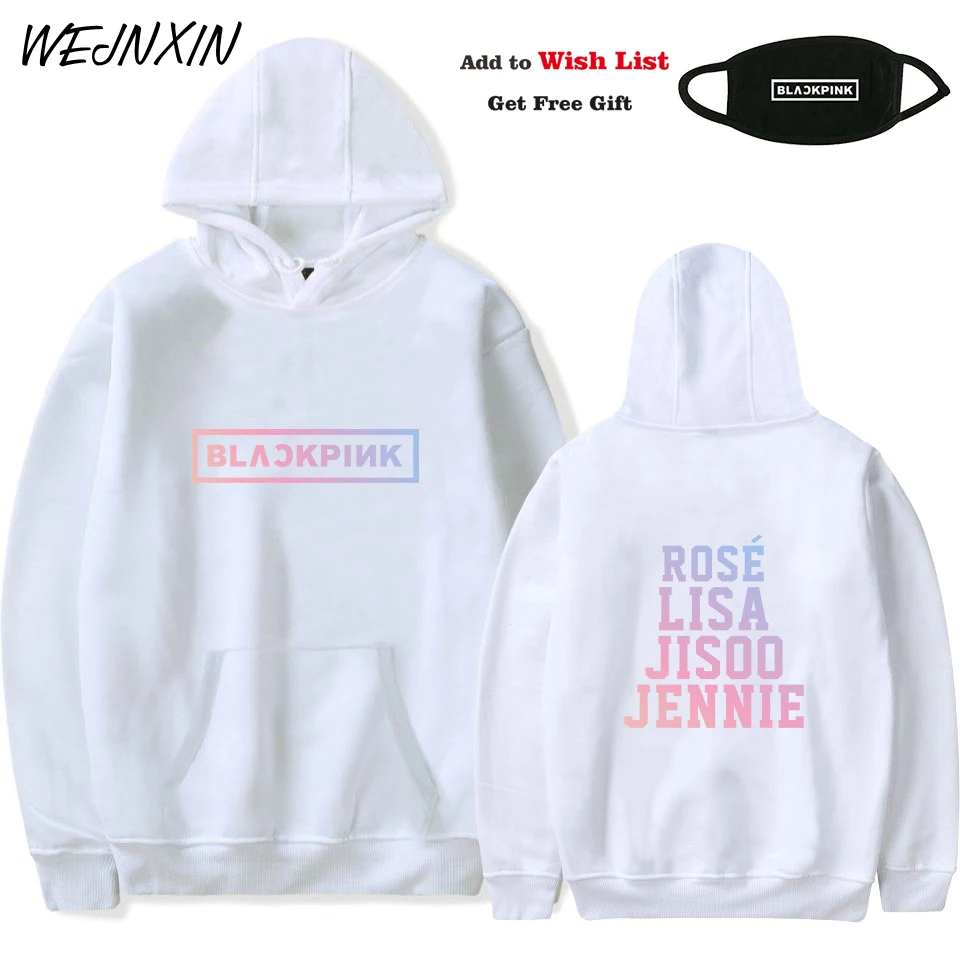 WEJNXIN Kpop Blackpink Hoodies With Pocket Korean Fans Pullover Sweatshirt Women Men Member Member Name Print Clothes Moletom
WEJNXIN Kpop Blackpink Hoodies With Pocket Korean Fans Pullover Sweatshirt Women Men Member Member Name Print Clothes Moletom