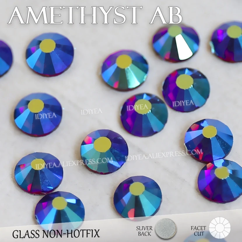Amethyst AB all sizes SS3-SS30 Nail design Rhinestone manicure crystal for sequins nails art decoration Non HotFix glitter stone
Amethyst AB all sizes SS3-SS30 Nail design Rhinestone manicure crystal for sequins nails art decoration Non HotFix glitter stone