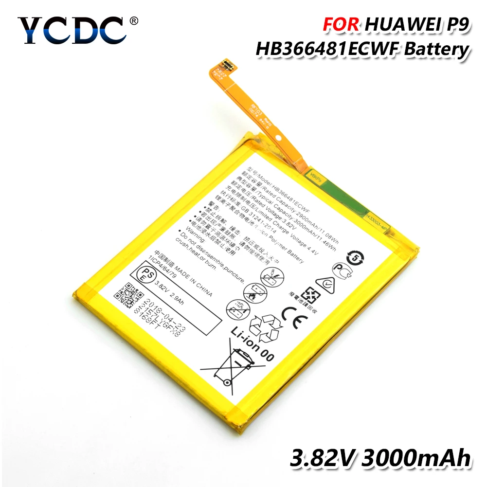 Lithium HB366481ECWF Batteia For Huawei P9 P10 P20 Lite G9 Honor 5C Honor 8 Lipo Li-Po Li-polymer Rechargeable phone battery
Lithium HB366481ECWF Batteia For Huawei P9 P10 P20 Lite G9 Honor 5C Honor 8 Lipo Li-Po Li-polymer Rechargeable phone battery