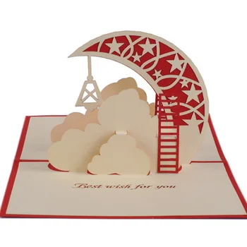 Qubiclife cubic life the moon blessing of the staff of the three-dimensional hand 3D greeting card creative Korea
Qubiclife cubic life the moon blessing of the staff of the three-dimensional hand 3D greeting card creative Korea