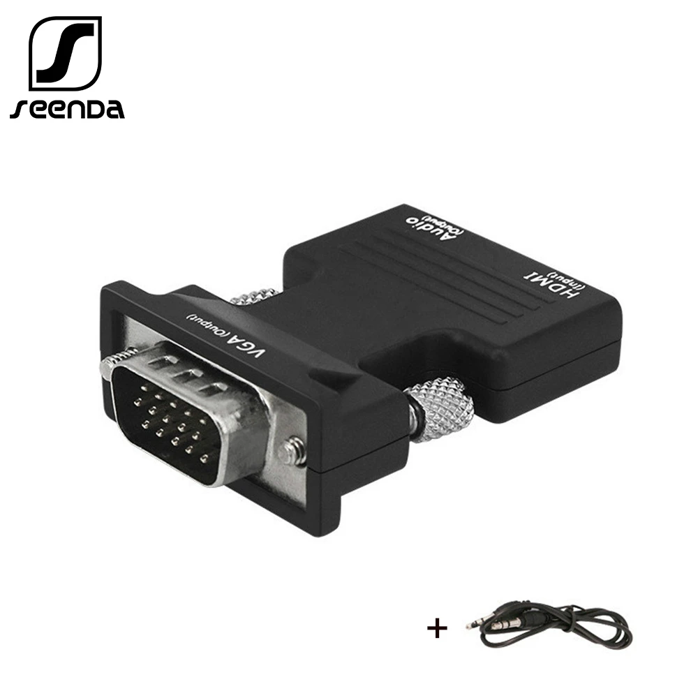 1080P HDMI Female to VGA Male Converter Adapter with Audio Cable Converter Cable for PC Laptop TV Box Projector PS4 HDTV Monitor
1080P HDMI Female to VGA Male Converter Adapter with Audio Cable Converter Cable for PC Laptop TV Box Projector PS4 HDTV Monitor