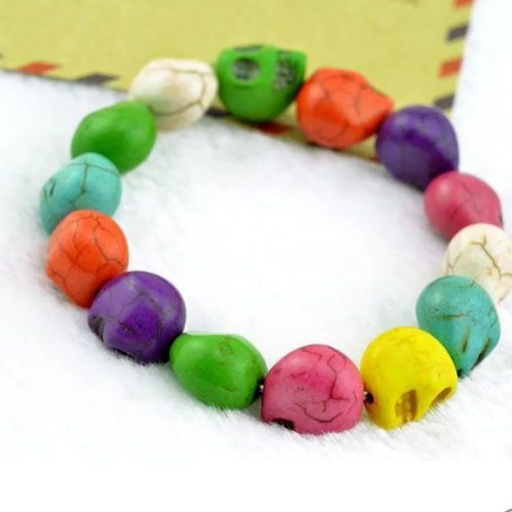 Fashion Skull Bracelet Punk Style Pure Color Jewelry Personality Elastic String Adjustable Bracelet Gift For Women Men #294182
Fashion Skull Bracelet Punk Style Pure Color Jewelry Personality Elastic String Adjustable Bracelet Gift For Women Men #294182