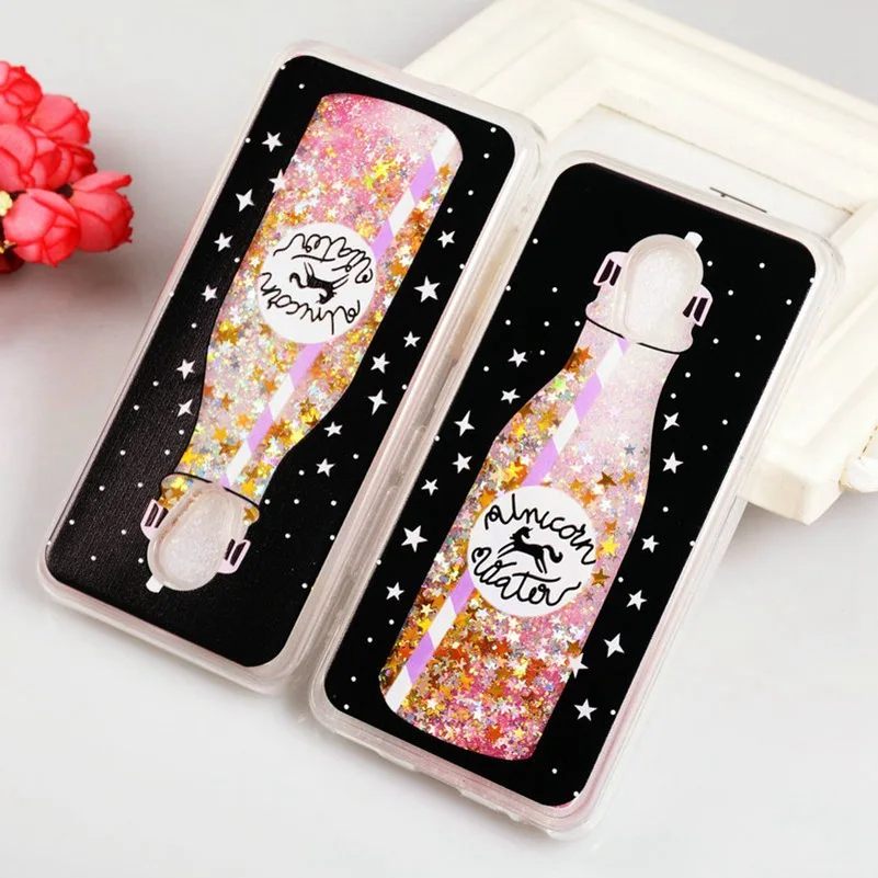 WhaY Quicksand Case For Meizu M5 Cover Soft TPU Silicone Bottle 3D Luxury Liquid Glitter Phone Meilan 5 M Fundas Capa | Мобильные