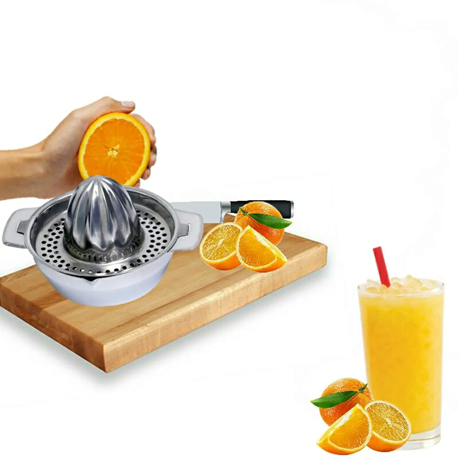 Mini Stainless Steel Manual Juicer Handhold Orange Lemon Juice Maker Fruit Lemon Lime Orange Squeezer with Bowl Juicer Strainer
Mini Stainless Steel Manual Juicer Handhold Orange Lemon Juice Maker Fruit Lemon Lime Orange Squeezer with Bowl Juicer Strainer