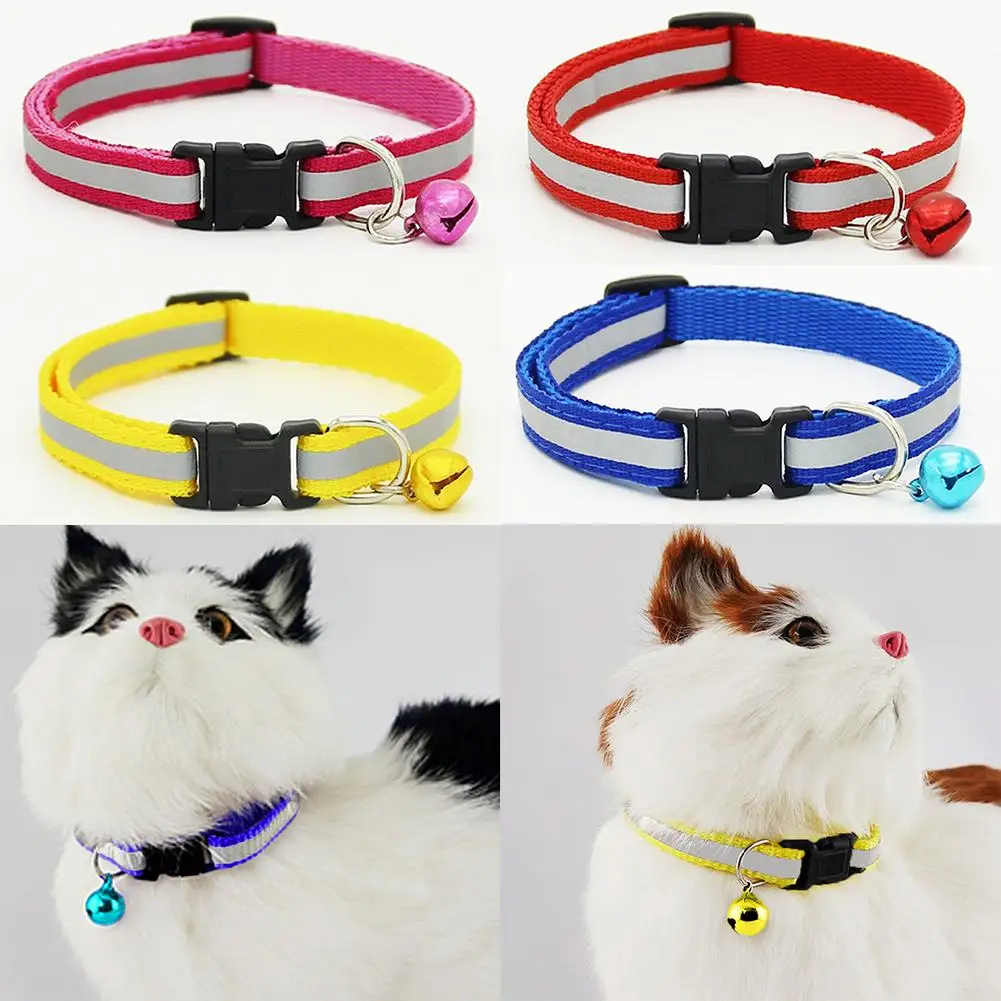 1pc Adjustable Pet Cat Dog Puppy Reflective Collars Safety Buckle Bell Set Neck Strap Dog Supplies Cat Collars Pet Products
1pc Adjustable Pet Cat Dog Puppy Reflective Collars Safety Buckle Bell Set Neck Strap Dog Supplies Cat Collars Pet Products