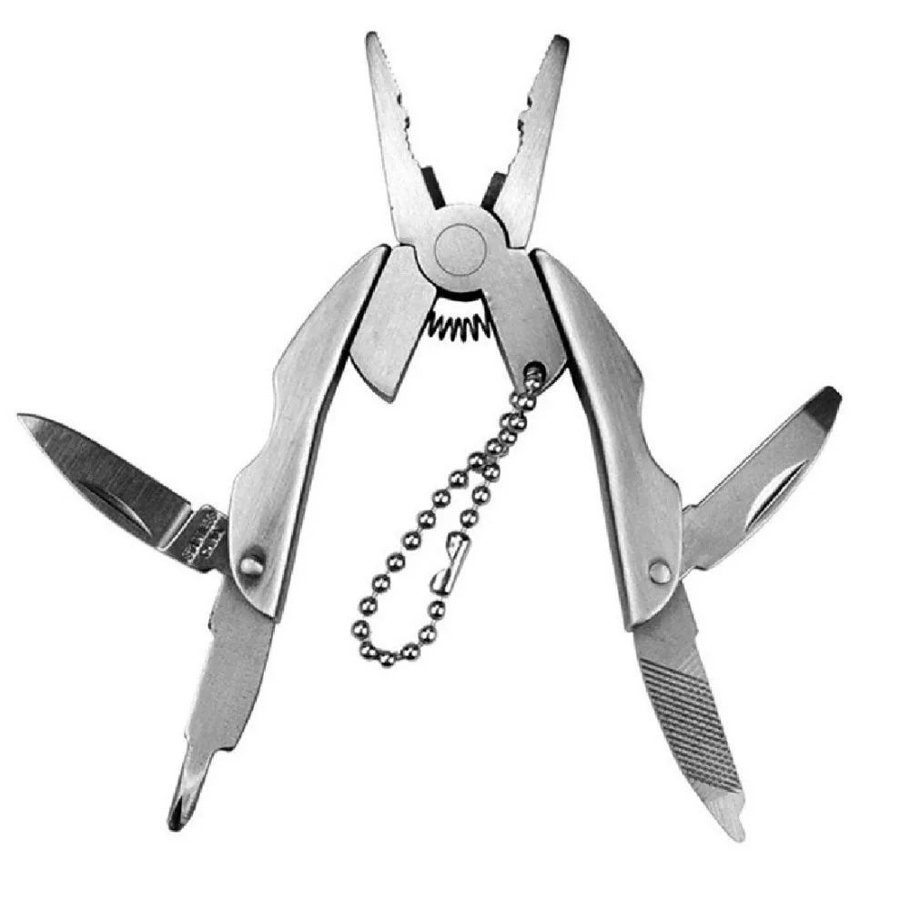 Folding Plier Camping Survival Tool Multifunction Stainless Steel Foldaway Knife Keychain Screwdriver EDC Tools Een multi - tool
Folding Plier Camping Survival Tool Multifunction Stainless Steel Foldaway Knife Keychain Screwdriver EDC Tools Een multi - tool