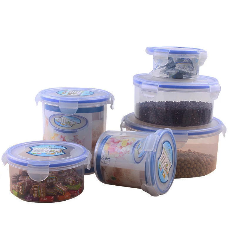 Round storage box Microwave available Food Crisper set Refrigerator storage box Transparent lunch box plastic Storage bottle
Round storage box Microwave available Food Crisper set Refrigerator storage box Transparent lunch box plastic Storage bottle