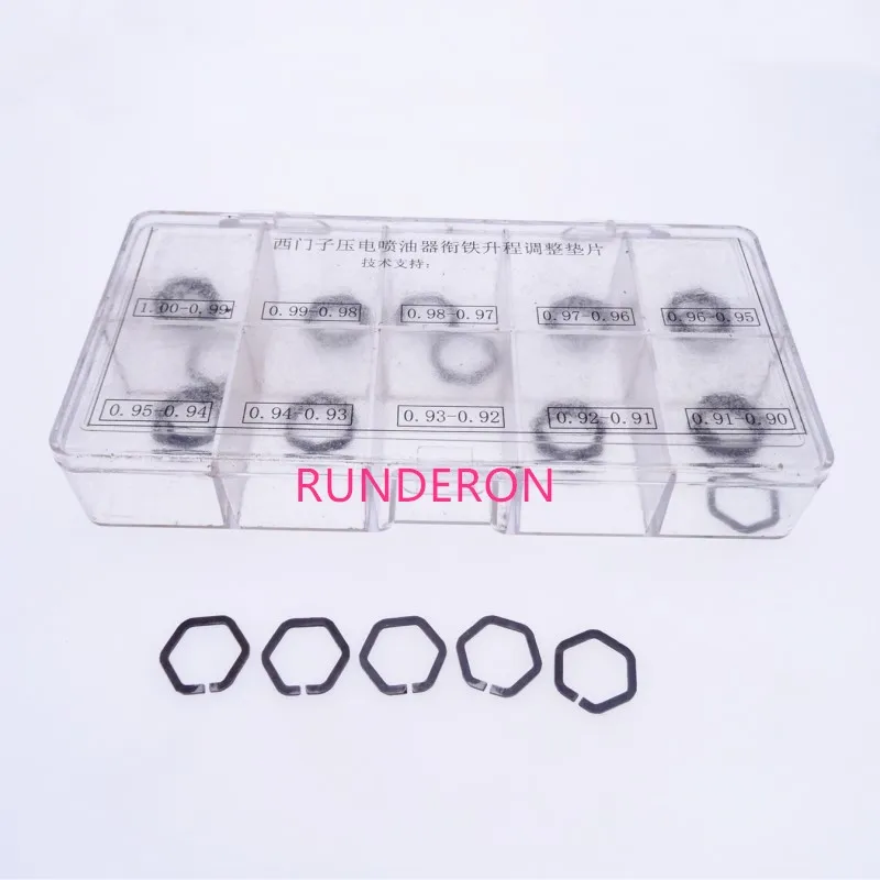 50pcs Piezo Injector Adjustment Washer Shim Repair Gasket for Siemens Fuel System Common Rail Size 0.90-1.00 0.01mm Precision
50pcs Piezo Injector Adjustment Washer Shim Repair Gasket for Siemens Fuel System Common Rail Size 0.90-1.00 0.01mm Precision