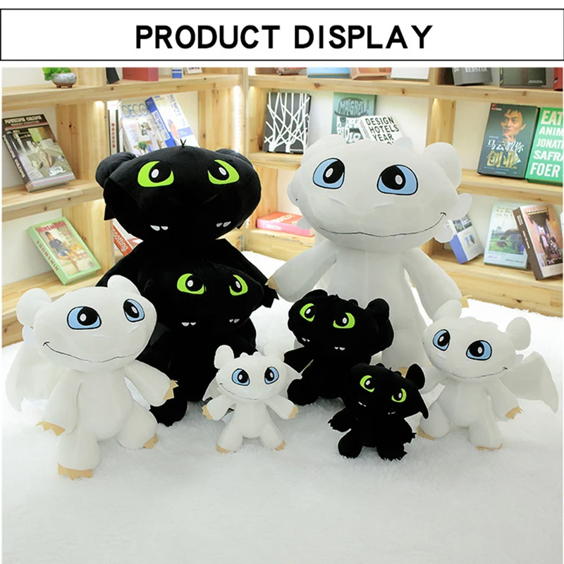 Stuffed How To Train Dragon Night Fury Toothless Girl Friend White Light Fury Children home Decor Toothless Pulsh doll
Stuffed How To Train Dragon Night Fury Toothless Girl Friend White Light Fury Children home Decor Toothless Pulsh doll