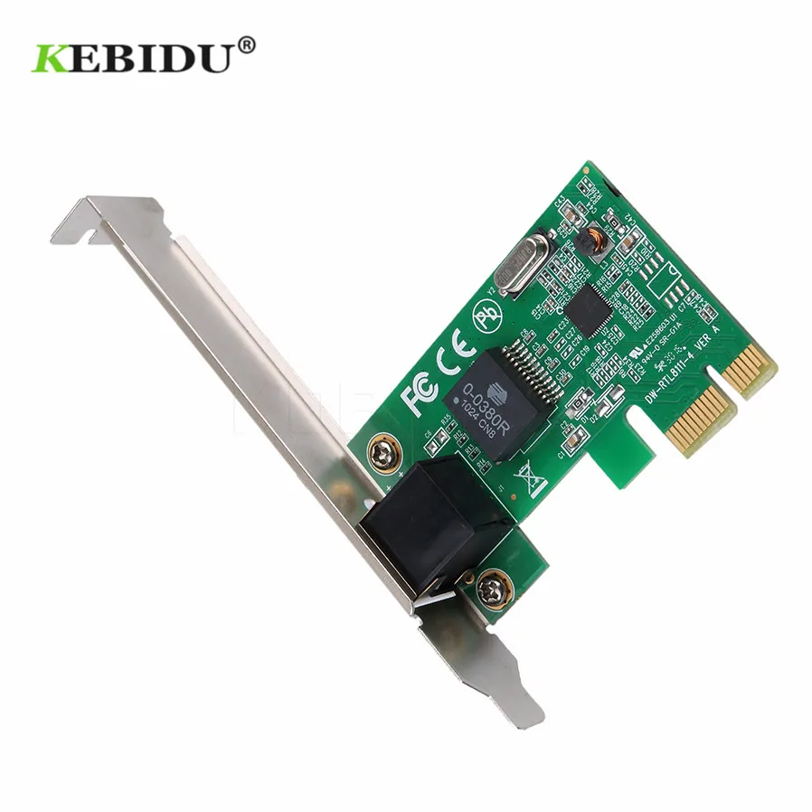 KEBIDU 1000Mbps Gigabit PCI-E Network Card Ethernet PCI Express 10/100/1000M RJ-45 LAN Adapter Converter Network Controller
KEBIDU 1000Mbps Gigabit PCI-E Network Card Ethernet PCI Express 10/100/1000M RJ-45 LAN Adapter Converter Network Controller