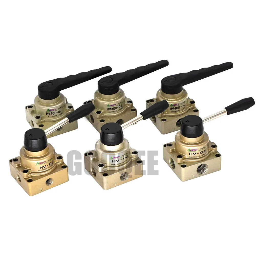 HV02 03 04 HV200 300 400 Pneumatic Air Hand selector valve Three 3 Position Four 4 Way pneumatic control valve
HV02 03 04 HV200 300 400 Pneumatic Air Hand selector valve Three 3 Position Four 4 Way pneumatic control valve
