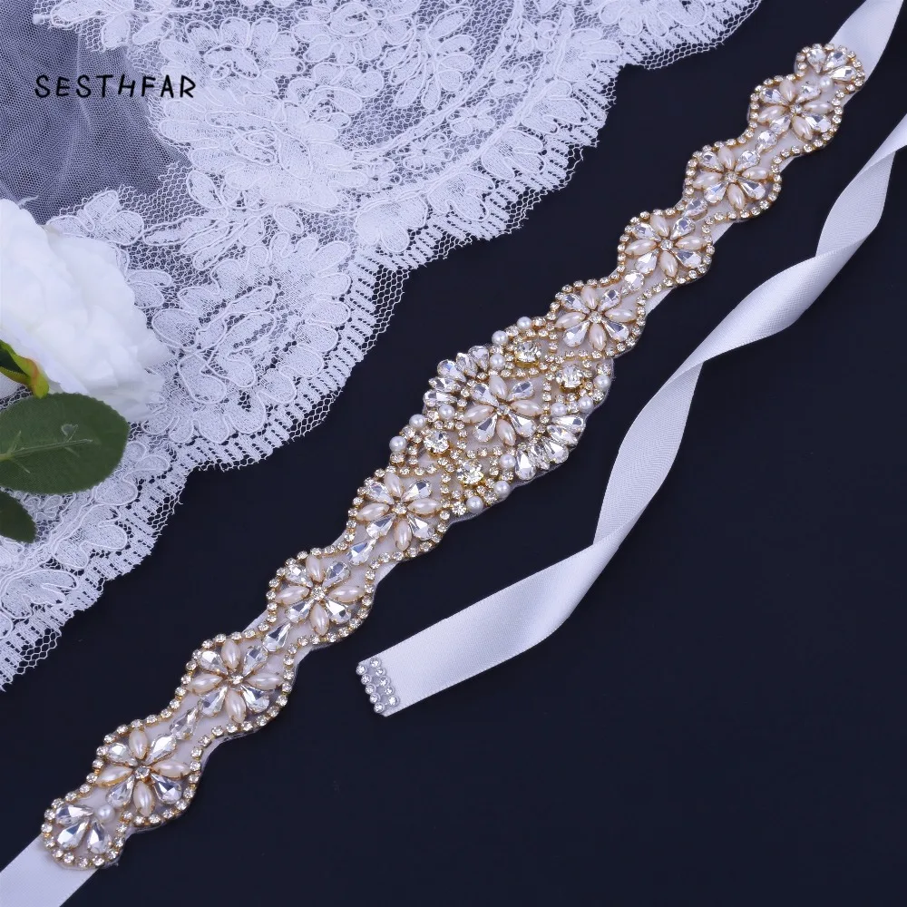 Handmade Crystal Wedding Belts Golden Rhinestone Wedding Dress Belt Formal Wedding Accessories Bridal Ribbon Sash Belt
Handmade Crystal Wedding Belts Golden Rhinestone Wedding Dress Belt Formal Wedding Accessories Bridal Ribbon Sash Belt
