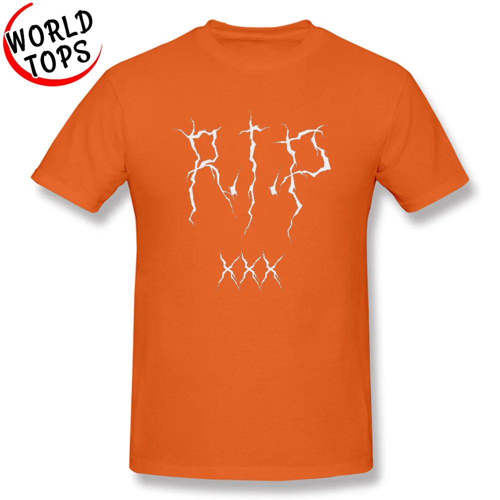 Mens T-shirts RIP xxxtentacion Black Fitness Tight Tops & Tees 100% Cotton O Neck Short Sleeve Summer Tee-Shirts Summer Autumn RIP xxxtentacion Black orange