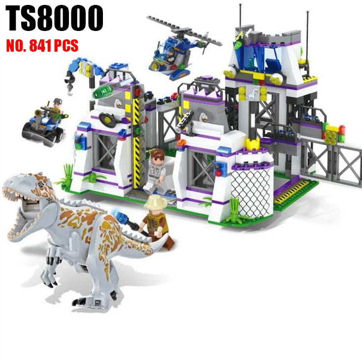TS8000 Violent Brutal Dinosaur Indominus Rex Breako Jurassic Dinosaur World 826pcs Bricks Building Block Toys Gift For Children
TS8000 Violent Brutal Dinosaur Indominus Rex Breako Jurassic Dinosaur World 826pcs Bricks Building Block Toys Gift For Children