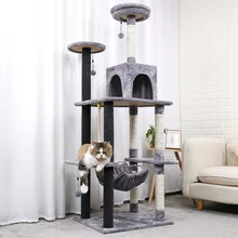 178CM Luxury Cat Scratching Post Large Climbing Frame For Cat KitternToys House Multi functional Cat Tree