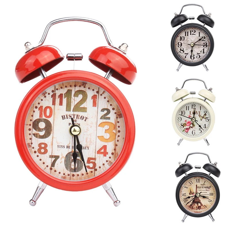 Retro Double Bells Ringing Alarm Clocks Vintage Manual Mechanical Alarm Clocks Backlight Function Metal Movement Home Clocks
Retro Double Bells Ringing Alarm Clocks Vintage Manual Mechanical Alarm Clocks Backlight Function Metal Movement Home Clocks
