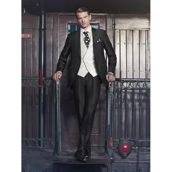 Newest Groom men suit Tuxedo Shiny Black Groomsmen Peak Lapel Wedding Dinner mens Suits Man Bridegroom (Jacket+Pants+Tie+Vest)
Newest Groom men suit Tuxedo Shiny Black Groomsmen Peak Lapel Wedding Dinner mens Suits Man Bridegroom (Jacket+Pants+Tie+Vest)