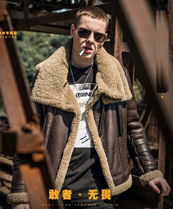 New arrival 2018 men's shearing sheepskin leather coat thick warm wool liner vintage brown customize plus size xxxxxxl 5xl 6xl
New arrival 2018 men's shearing sheepskin leather coat thick warm wool liner vintage brown customize plus size xxxxxxl 5xl 6xl