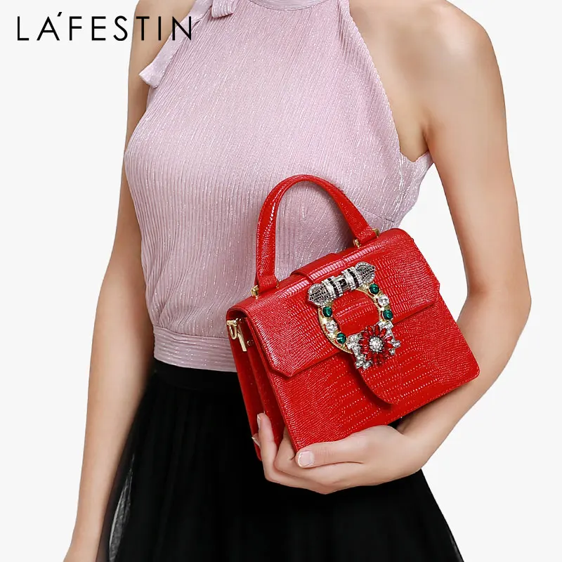 LAFESTIN Luxury Handbag Women bags 2019 New Diamond Handbag Fashion Shoulder Bag Messenger Bag Bolsa Feminina Lizard Texture
LAFESTIN Luxury Handbag Women bags 2019 New Diamond Handbag Fashion Shoulder Bag Messenger Bag Bolsa Feminina Lizard Texture