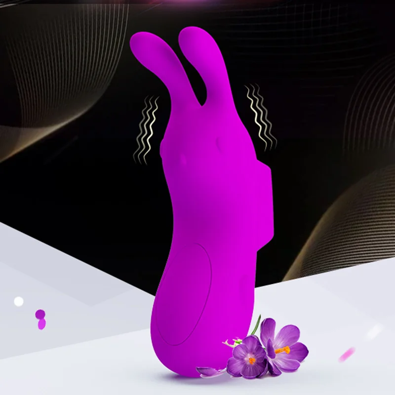 Silicone Finger Vibrators G Spot Clitoris Stimulate Vagina Massage Rabbit Vibrator Sex Toys For Women Masturbator Adult Products