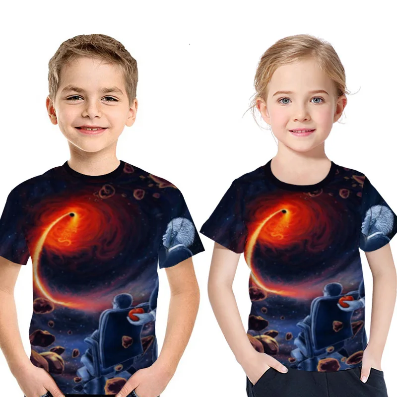 Cosmic Black Hole 3D Print T-shirt Children Summer Einstein Digital Formula Theory Digital Print Kids T Shirt Boy Girl Tee New
Cosmic Black Hole 3D Print T-shirt Children Summer Einstein Digital Formula Theory Digital Print Kids T Shirt Boy Girl Tee New
