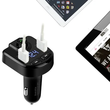 New Hot Wireless Bluetooth FM Car Charger with Hand-Free Calling and Dual USB Ports
New Hot Wireless Bluetooth FM Car Charger with Hand-Free Calling and Dual USB Ports