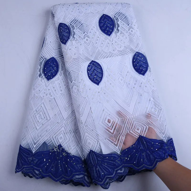 R Blue African Lace Fabric 2019 French Cord Lace Fabric Embroidered Nigerian Tulle Lace Fabric With Stones For Wedding Y1570
R Blue African Lace Fabric 2019 French Cord Lace Fabric Embroidered Nigerian Tulle Lace Fabric With Stones For Wedding Y1570