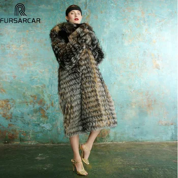 FURSARCAR Luxurious Customize Plus Size Winter Fox Fur Coat X-Long Casual 2018 Women Real Fox Fur Jacket With Fur Collar
FURSARCAR Luxurious Customize Plus Size Winter Fox Fur Coat X-Long Casual 2018 Women Real Fox Fur Jacket With Fur Collar
