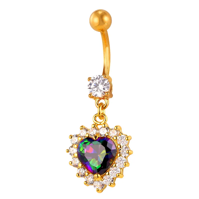 Crystal Heart Shape Women Body Jewelry yellow Gold/Silver Color Navel Piercing Jewelry Wholesale Belly Button Ring DB352
Crystal Heart Shape Women Body Jewelry yellow Gold/Silver Color Navel Piercing Jewelry Wholesale Belly Button Ring DB352