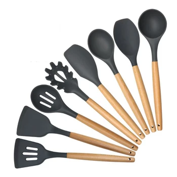 Cooking Tool Sets Food Grade Silicone Oil Spraying Temperature Resistance Non-stick Kitchen Utensils Spoon Set
Cooking Tool Sets Food Grade Silicone Oil Spraying Temperature Resistance Non-stick Kitchen Utensils Spoon Set
