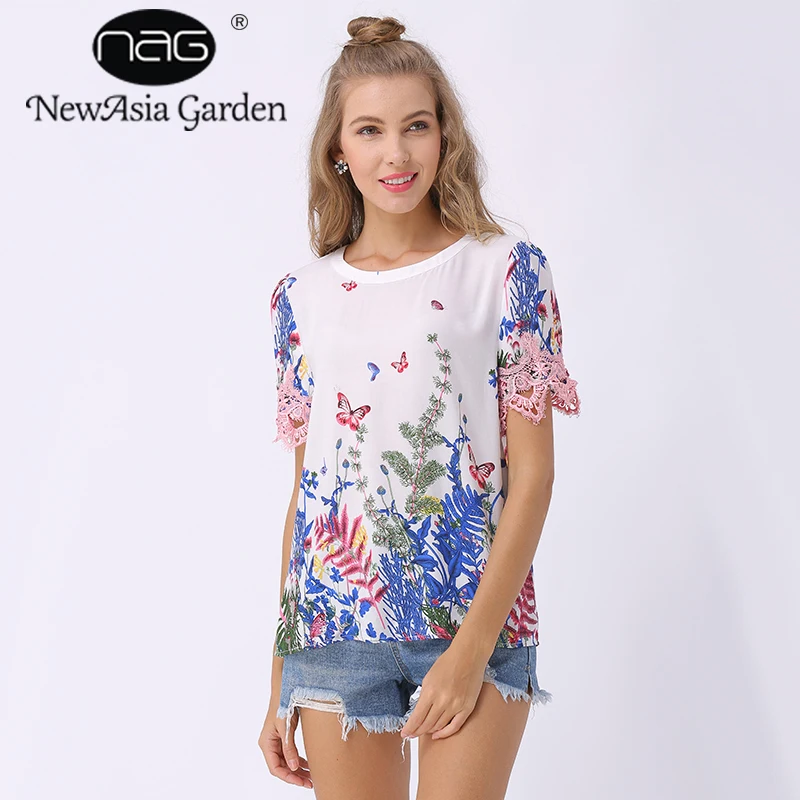 NewAsia Garden Fashion Floral Lace Cotton T-Shirt Summer Tops Floral Print T shirt Printed Tshirt Tees Woman Clothes 2018 New
NewAsia Garden Fashion Floral Lace Cotton T-Shirt Summer Tops Floral Print T shirt Printed Tshirt Tees Woman Clothes 2018 New