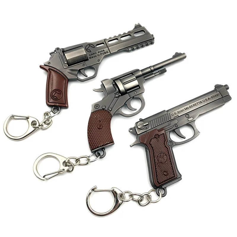 Hot Game PUBG P92 Sand Eagle Pistol Revolver Weapon Model Pubg Keychain Key Ring For Game Lover Gift Of High Quality Jewelry
Hot Game PUBG P92 Sand Eagle Pistol Revolver Weapon Model Pubg Keychain Key Ring For Game Lover Gift Of High Quality Jewelry