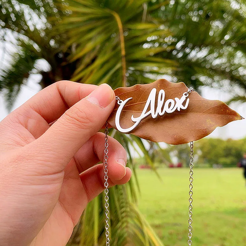 Customized Name Necklace Stainless Steel Custom Personalized Name Choker Letters Necklaces for Women Girls Collar Romantic Gift
Customized Name Necklace Stainless Steel Custom Personalized Name Choker Letters Necklaces for Women Girls Collar Romantic Gift