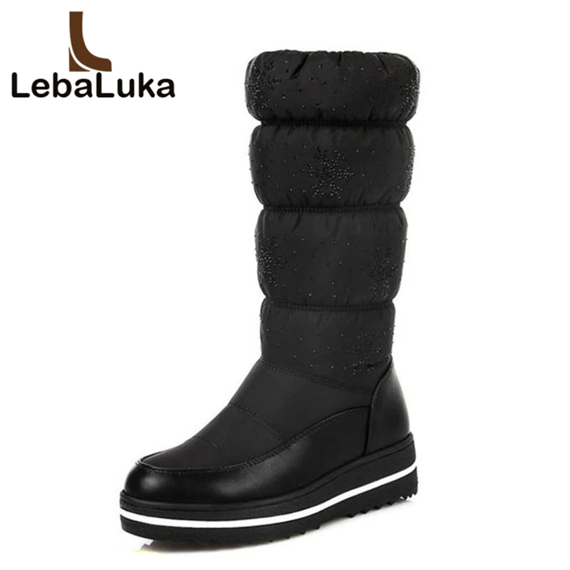 Tuyoki Size 35-44 Ladies Wedges Mid Calf Winter Boots Women Thick Platform Slip On Shoes Women Thick Fur Warm Snow Botas 
Tuyoki Size 35-44 Ladies Wedges Mid Calf Winter Boots Women Thick Platform Slip On Shoes Women Thick Fur Warm Snow Botas