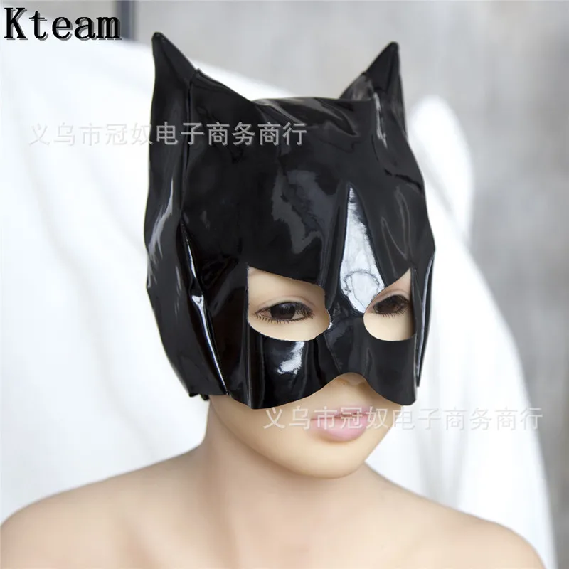 Hot New Sexy Black Leather Cat Women Leather Wet Look Head Mask Costume Sexy Lingerie Holloween Party Cosplay Face Head Mask
Hot New Sexy Black Leather Cat Women Leather Wet Look Head Mask Costume Sexy Lingerie Holloween Party Cosplay Face Head Mask