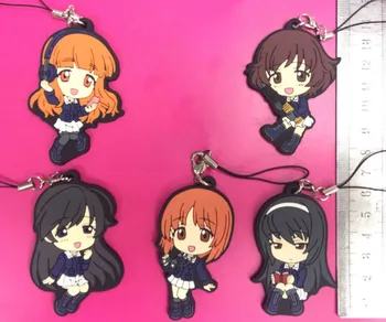 5pcs/lot GIRLS and PANZER Keychian Nishizumi Miho saori takebe yukari akiyama Reizei Mako Nishizumi rubber mobile phone strap
5pcs/lot GIRLS and PANZER Keychian Nishizumi Miho saori takebe yukari akiyama Reizei Mako Nishizumi rubber mobile phone strap