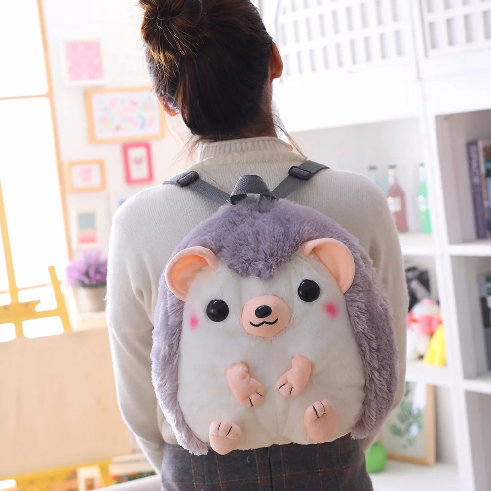 30cm*25cm Cartoon Hedgehog Plush Backpacks Stuffed Toys Baby bag Plush Schoolbag For Kids Girls Birthday Gifts 
30cm*25cm Cartoon Hedgehog Plush Backpacks Stuffed Toys Baby bag Plush Schoolbag For Kids Girls Birthday Gifts
