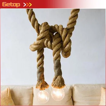 LOFT INDUSTRIAL Toronto Manila 3M Rope Ceiling Lights Chandeliers RUSTIC vintage hemp rope light
LOFT INDUSTRIAL Toronto Manila 3M Rope Ceiling Lights Chandeliers RUSTIC vintage hemp rope light