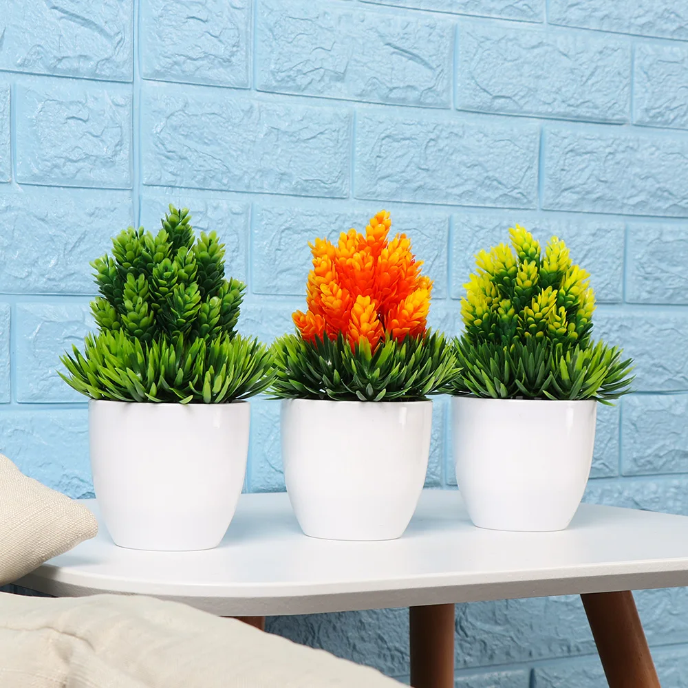 Mini Desktop Ornament Wedding Christmas Artificial Flower Fake Potted Plastic Plant Simulation Bonsai Home Decor Flower Bonsai
Mini Desktop Ornament Wedding Christmas Artificial Flower Fake Potted Plastic Plant Simulation Bonsai Home Decor Flower Bonsai