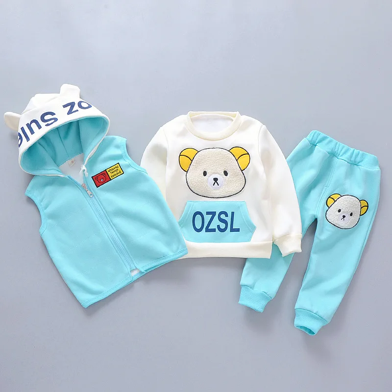2019 Spring Autumn Cotton Fleece Wool Girls Clothing Set 3pcs Cartoon Bear Toddler Sport Suit Baby Clothes for 1 2 3 4 Years
2019 Spring Autumn Cotton Fleece Wool Girls Clothing Set 3pcs Cartoon Bear Toddler Sport Suit Baby Clothes for 1 2 3 4 Years