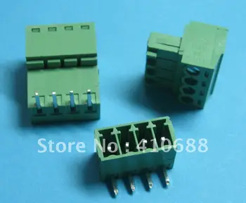 200 Pcs Pitch 3.81mm Angle 4way/pin Screw Terminal Block Connector Green Color T Pluggable Type
200 Pcs Pitch 3.81mm Angle 4way/pin Screw Terminal Block Connector Green Color T Pluggable Type