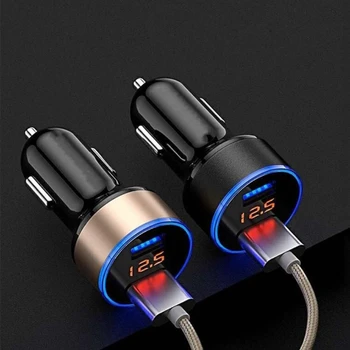 2018 New Universal USB Car Charger Dual USB Port Adapter Charger LED Display Voltmeter Current for Tablet Mobile Phone
2018 New Universal USB Car Charger Dual USB Port Adapter Charger LED Display Voltmeter Current for Tablet Mobile Phone