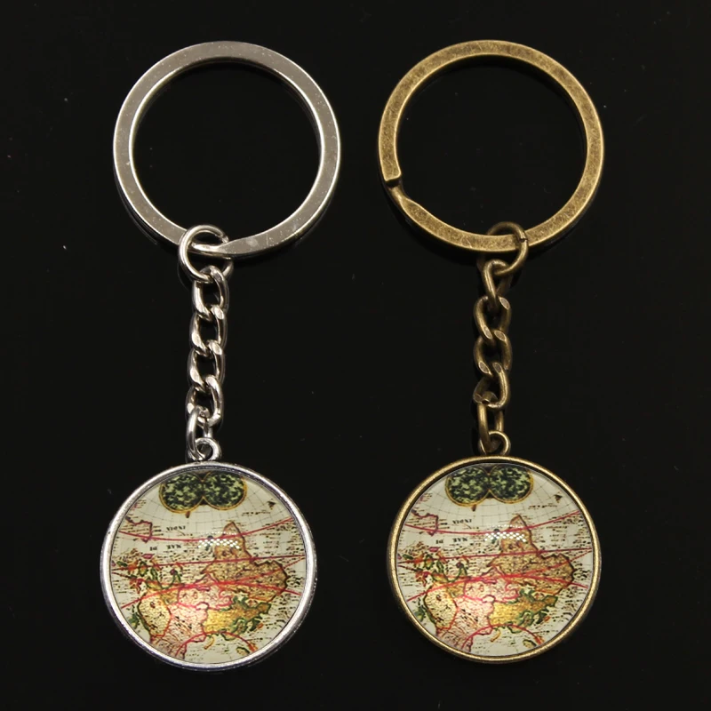New Fashion Quote World Map Earth Glass Cabochon Keychain Silver Keyring Key Chain Creative Gift Key Holder Jewelry
New Fashion Quote World Map Earth Glass Cabochon Keychain Silver Keyring Key Chain Creative Gift Key Holder Jewelry